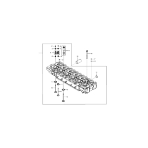 Головка блока цилиндров John Deere RE567118